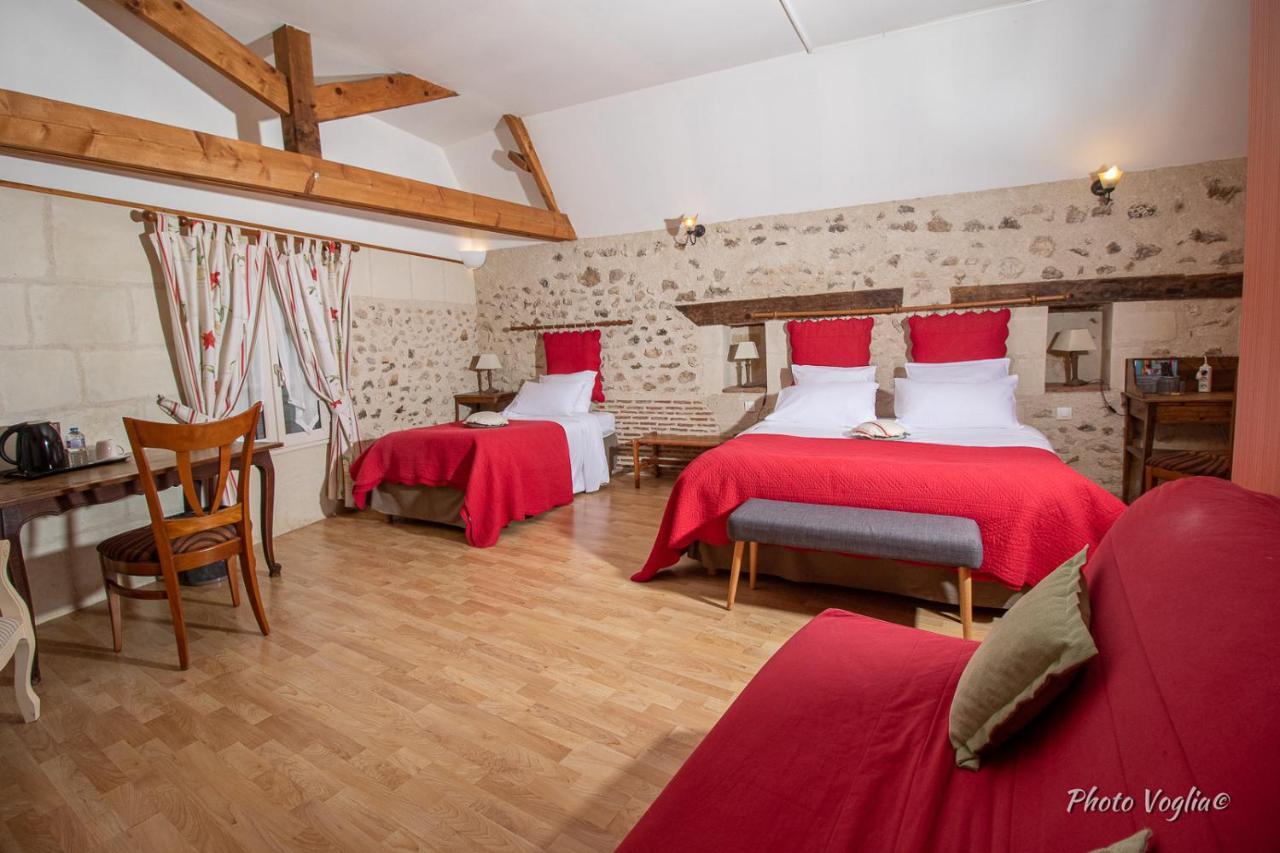 Logis Auberge Le Colombien - Hotel Et Restaurant Вилландри Экстерьер фото
